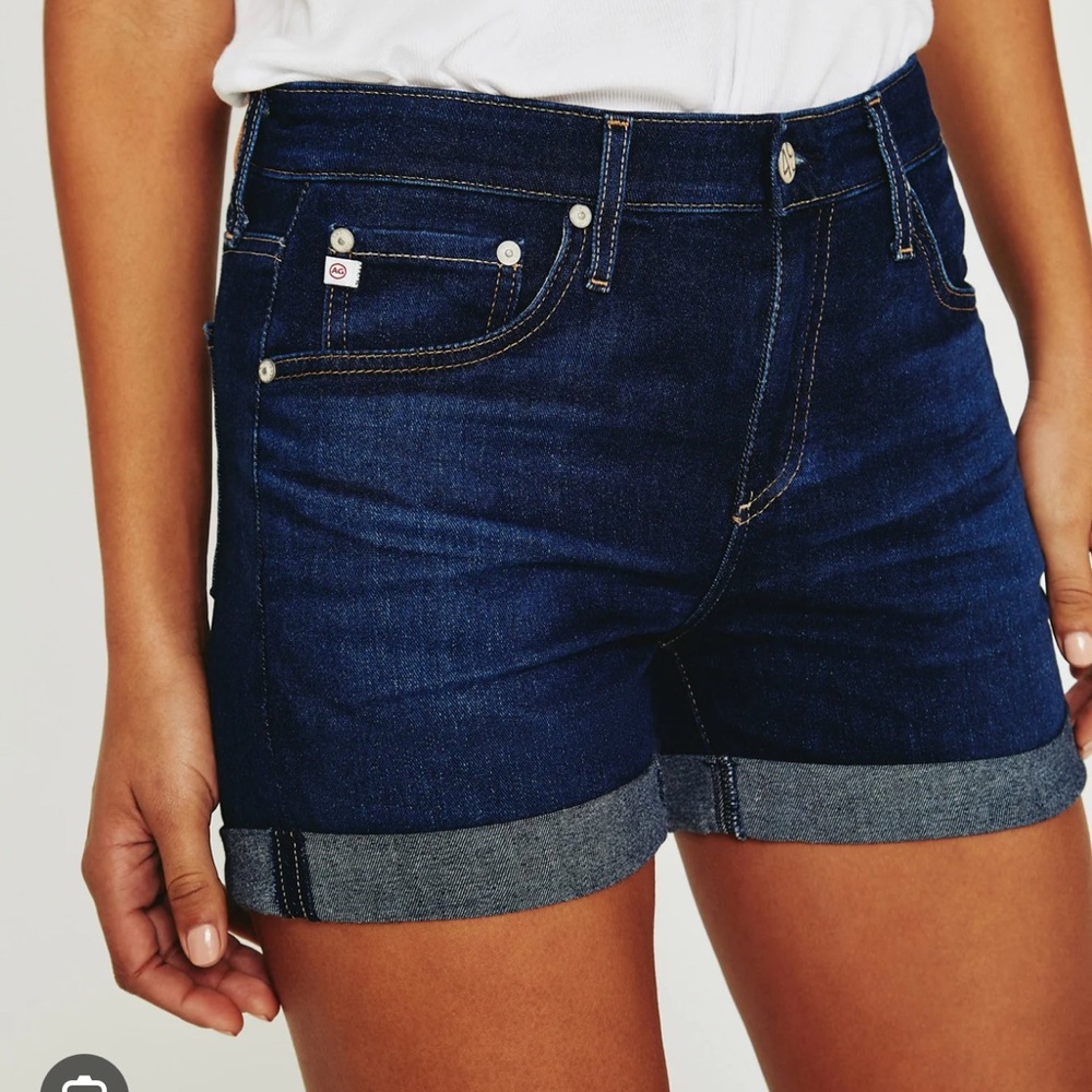 AG The Hailey Ex-boyfriend Roll-Up Denim Shorts